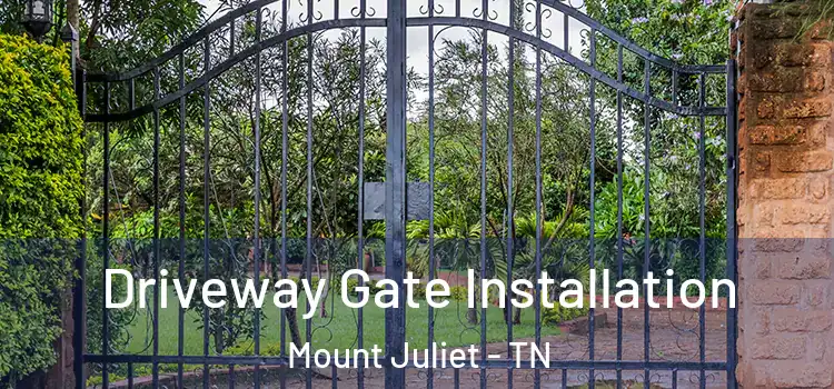 Driveway Gate Installation Mount Juliet - TN